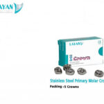 Primary Molar Crown UPPER RIGHT E  PK/5  EUR-7